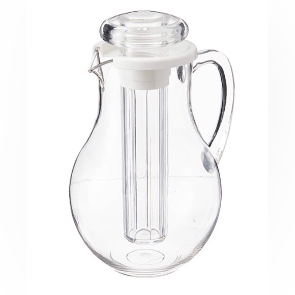 Winco Polycarbonate(non breakable)Water Pitcher with Ice Tube Core 2-Quart - Picture 4 of 7